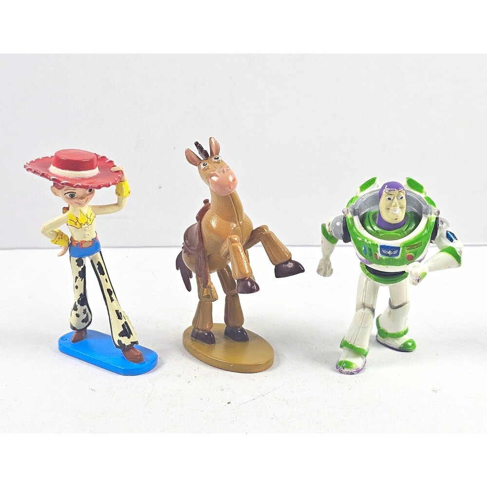Toy Story Jessie Bullseye & Buzz Lightyear Figure Lot 3" Pixar Cake Toppers